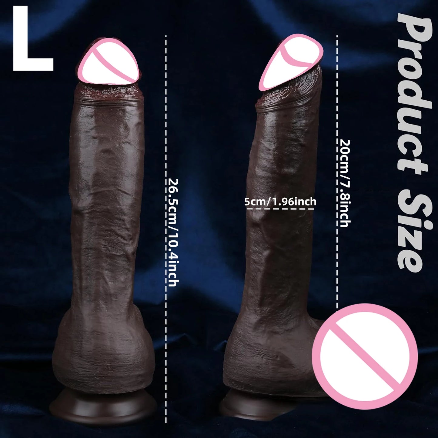 Realistic Skin-Feel Huge Soft Dildo for Strapon