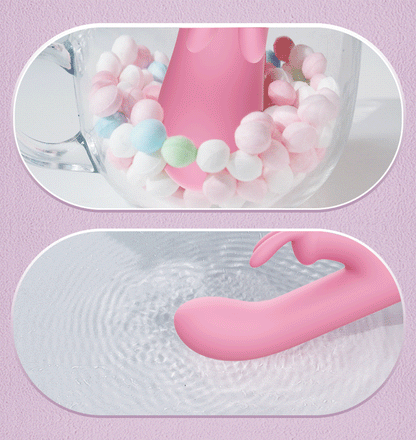 3-in-1 Dildo Rabbit Vibrator G-Spot & Clitoral Anal Stimulator