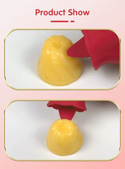 Tongue Licking Clitoral Vibrator with Nipple Stimulator for Women