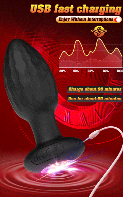 APP Control LED Vibrating Butt Plug