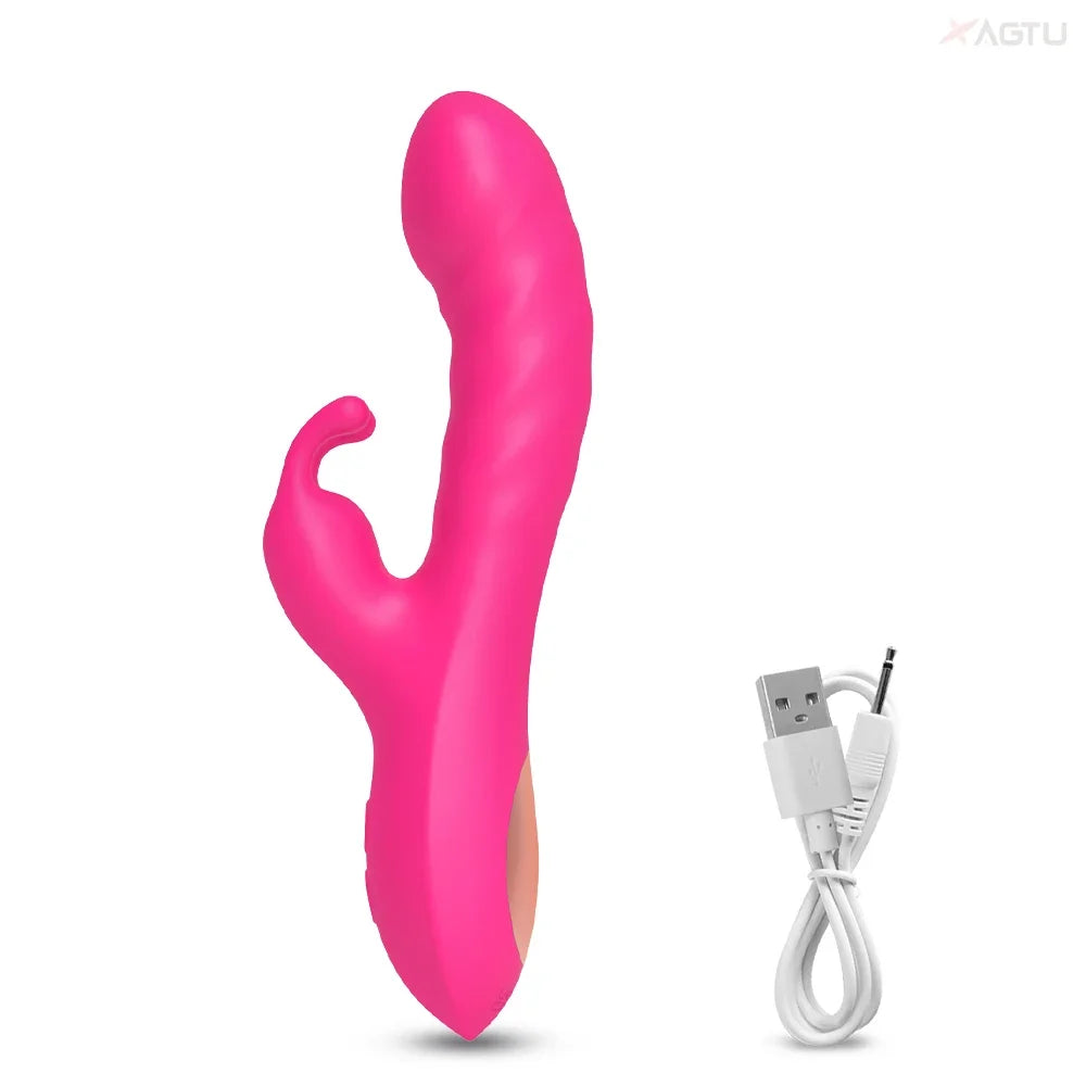 Powerful 2-in-1 Rabbit Vibrator for Clit and G-Spot