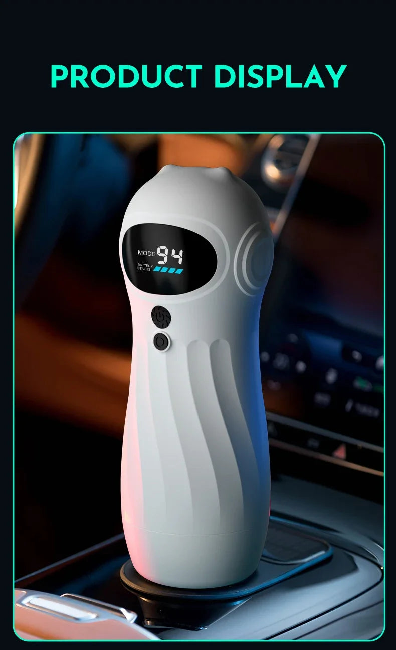 Automatic Sucker Male Masturbator with 9 Vibration & 4 Suction Modes