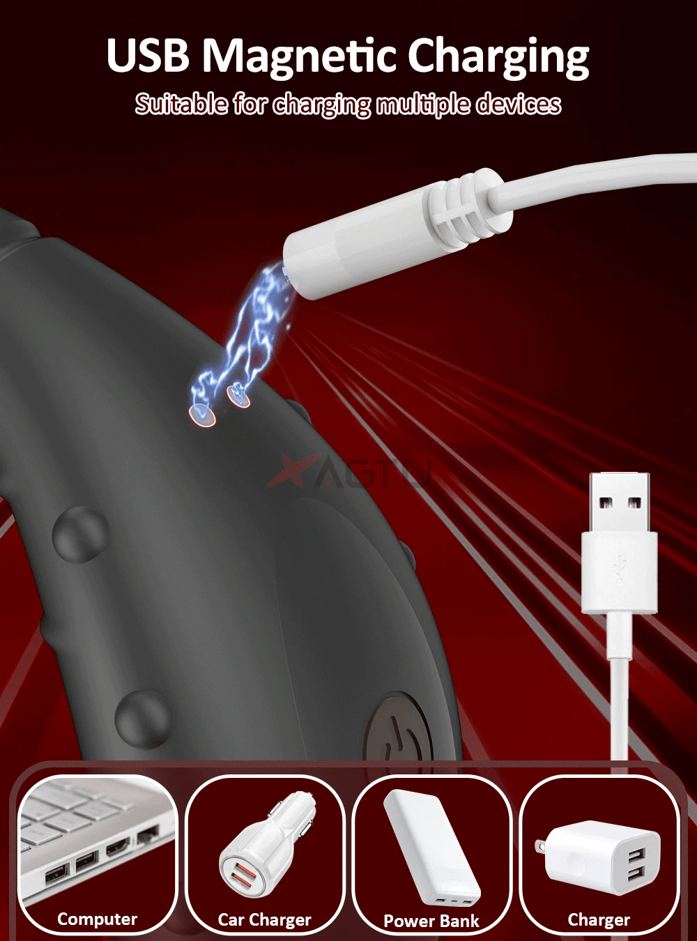 APP Control Cock Ring & Vibrating Butt Plug Prostate Massager Combo