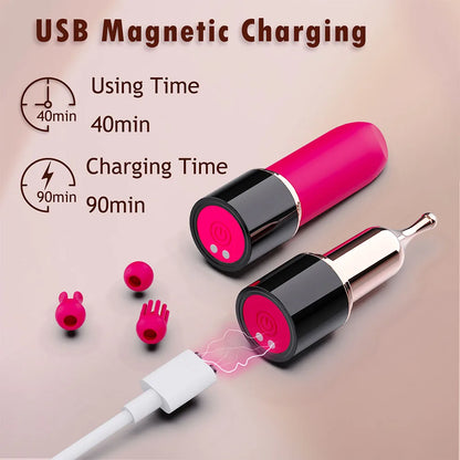 Lipstick Mini Bullet Vibrator for Clit and Nipple Stimulation