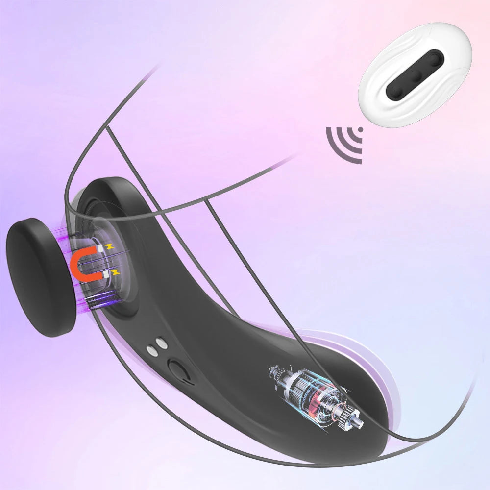 Remote Control Clit Sucker Panty with Magnetic Seal