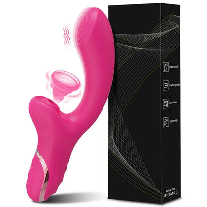 Dual Action Vibrator: Clit Sucker & Vaginal G-Spot Stimulator