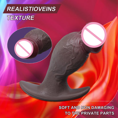 Anal Plug & Realistic Dildo - Dual Pleasure