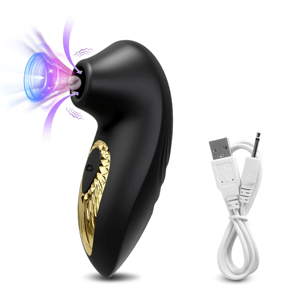 Clitoral Suction Vibrator with Nipple Stimulator for Women