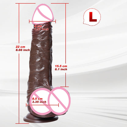 Large Silicone Foreskin Dildo - Designed for G-Spot, Vaginal & Anal Stimulation