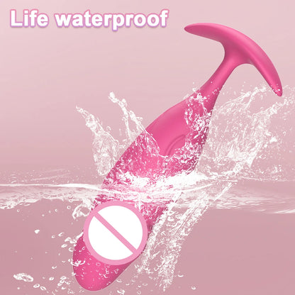 10 Mode Remote Control Vibrating Butt Plug & Mini Dildo