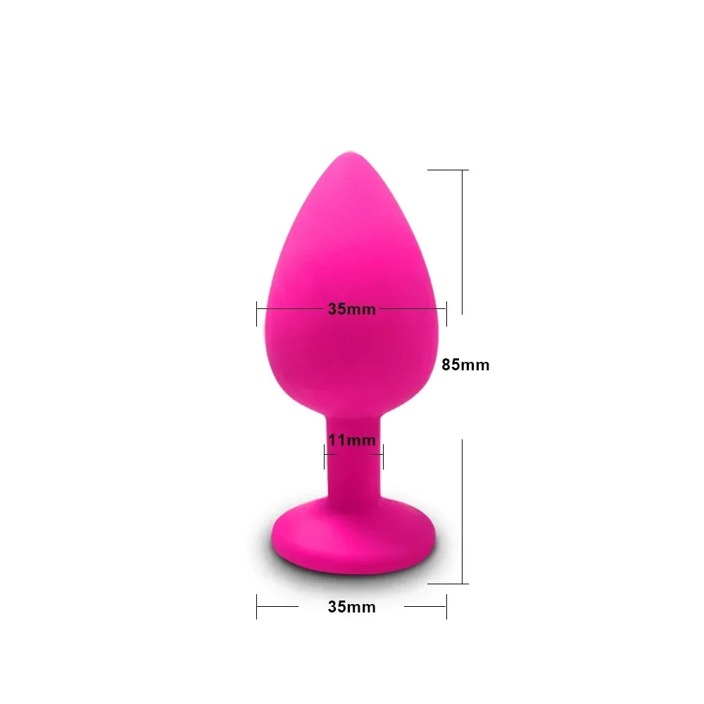 4pcs Soft Silicone Anal Plug Mini Erotic Butt Plug for Anal Toy Beginner Prostate Massager Sex Toy for Men Women Gay Couples