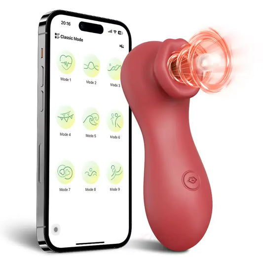 App-Controlled Clitoral Sucker with Vibration & Nipple Stimulation