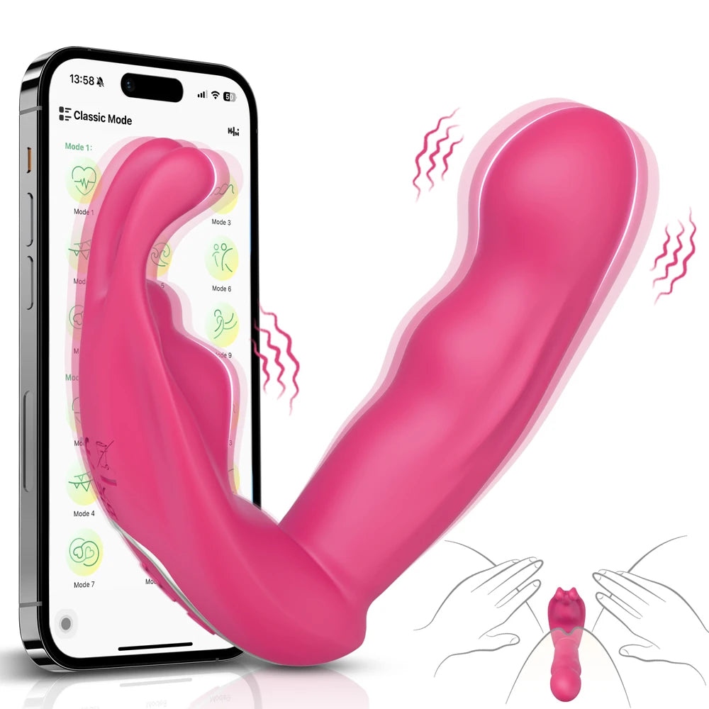 APP-Controlled Rabbit Panty Vibrator for G-Spot & Clit