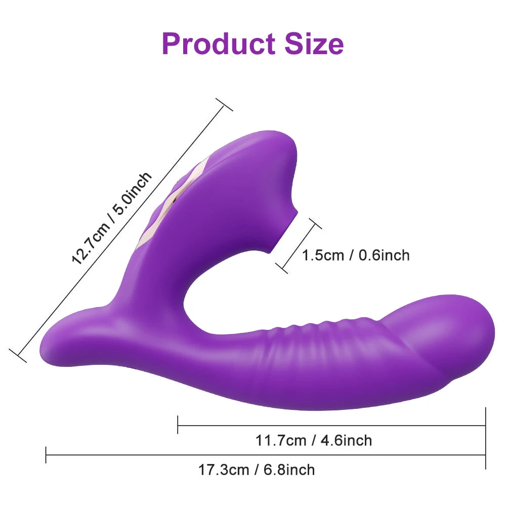 Dual-Action Clit Sucker and G-Spot Vibrator