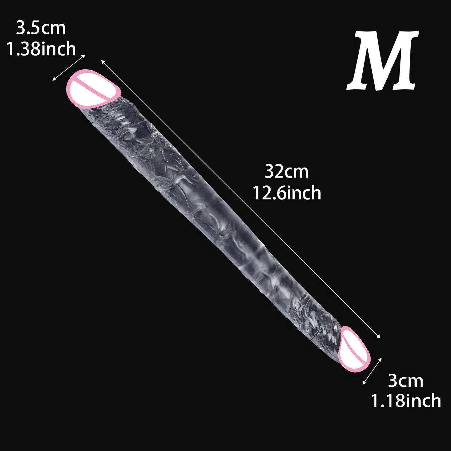 U-Shape Double Head Silicone Dildo for Couples