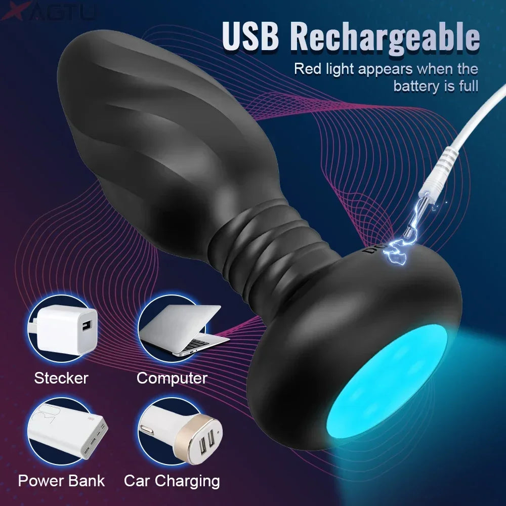 360° Rotation APP Control LED Butt Plug & Prostate Massager