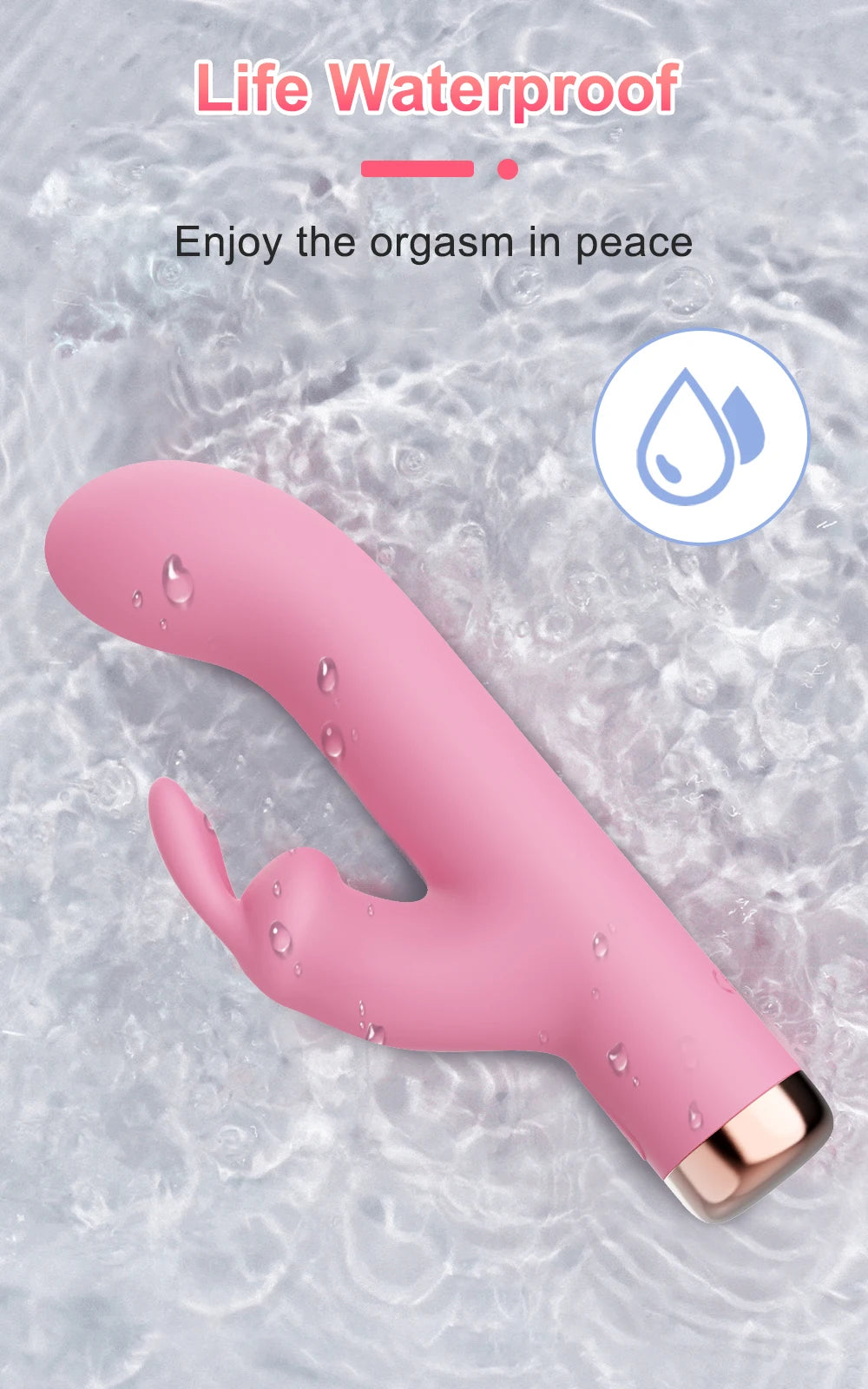 3-in-1 Rabbit Vibrator for G-Spot and Anal Pleasure