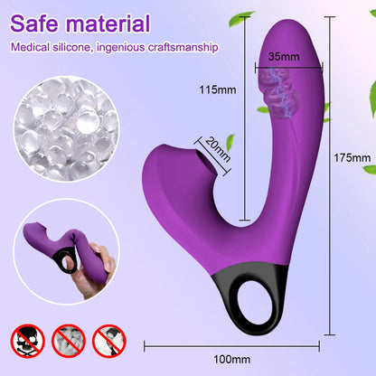 Dual-Action Clit Sucker and G-Spot Vibrator