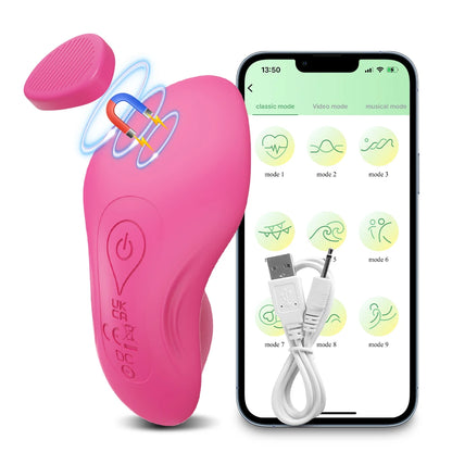 APP/Bluetooth Clit Stimulator Panty with Magnetic Seal