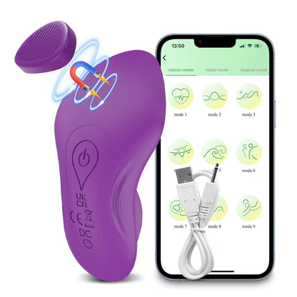 APP/Bluetooth Clit Stimulator Panty with Magnetic Seal