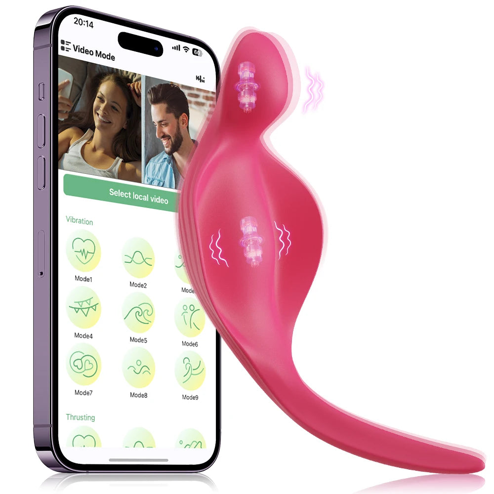 APP-Controlled Wearable Panty for Clitoral & Anal Stimulation