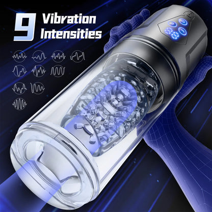 Smart App Control Male Stroker with Realistic Blowjob & 9 Vibration Modes