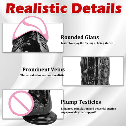 Realistic G-Spot Dildo with Suction Cup