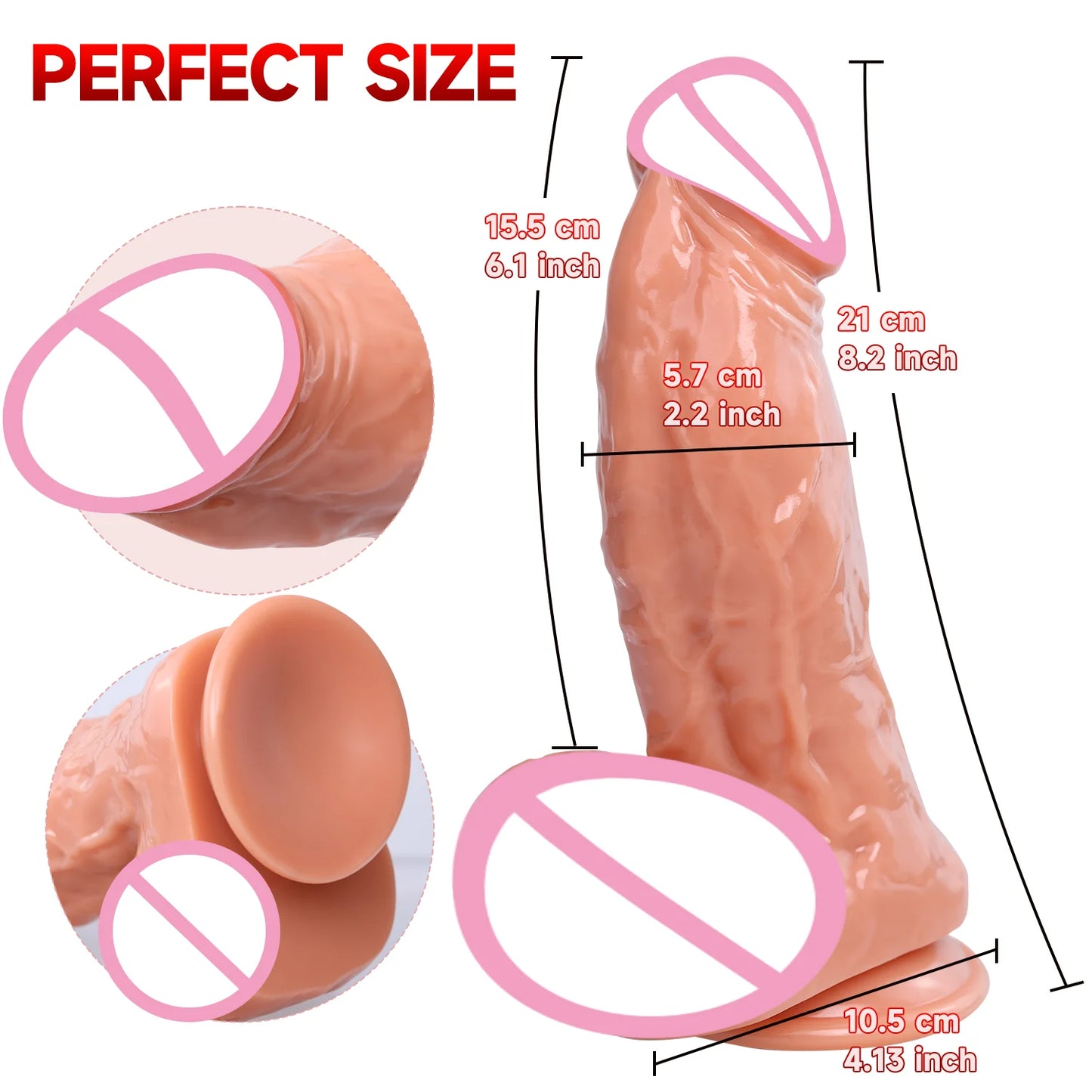 Realistic G-Spot Dildo with Suction Cup