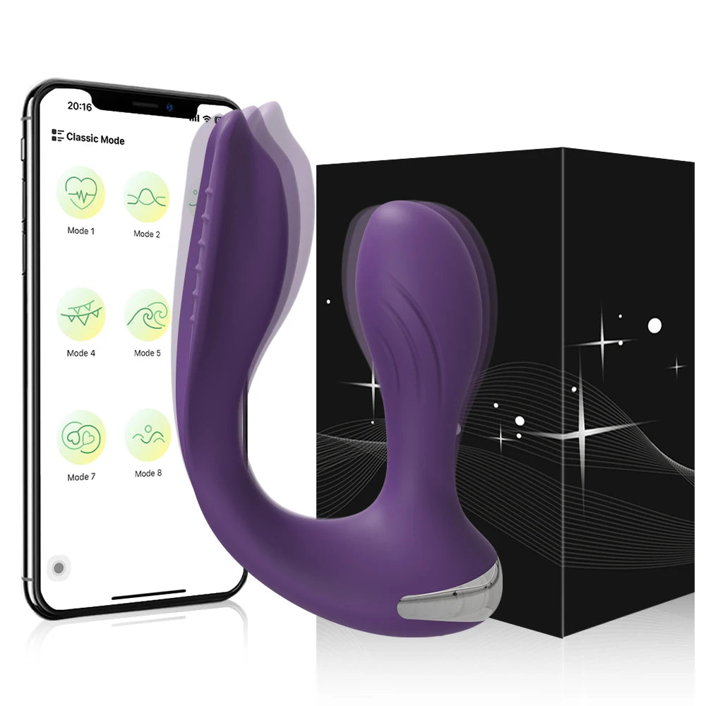 APP-Controlled Dual-Ended Panty Vibrator for Clit & Anal