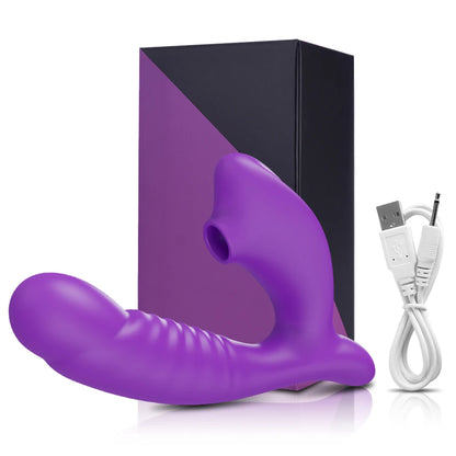 Dual-Action Clit Sucker and G-Spot Vibrator