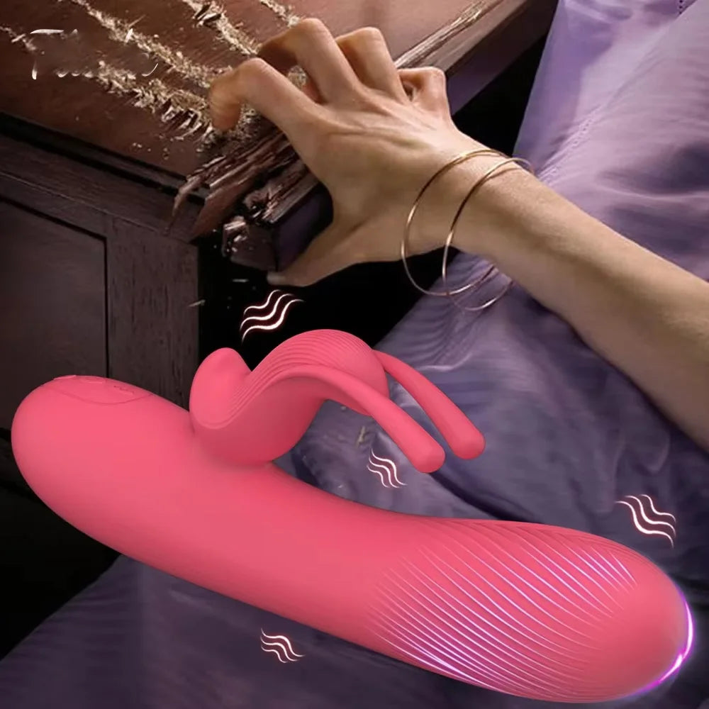 Powerful Rabbit Vibrator: Dual G-Spot & Clitoral Dildo