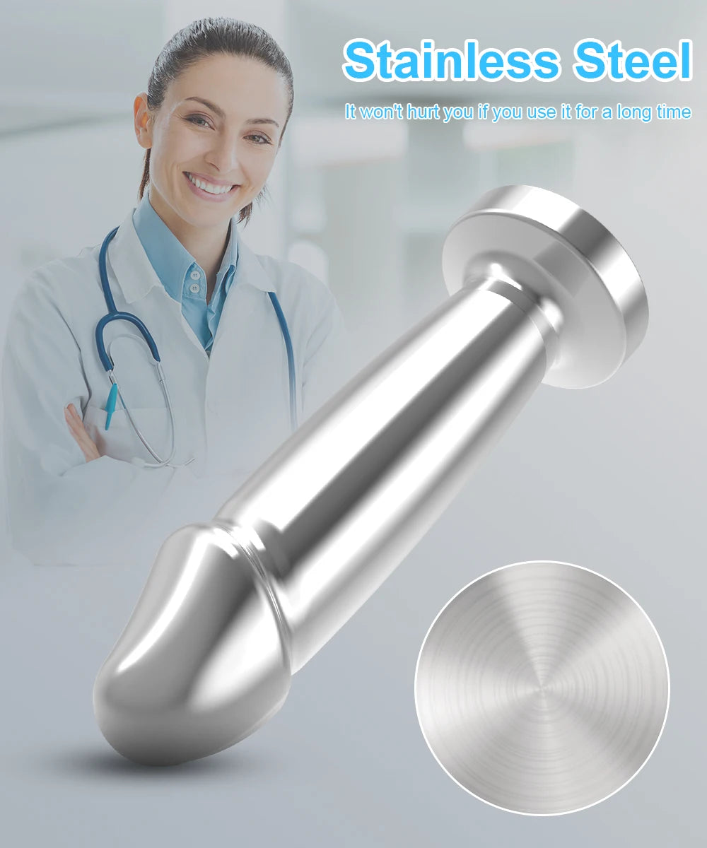 APP Controlled Butt Plug - Stainless Steel & Vibration