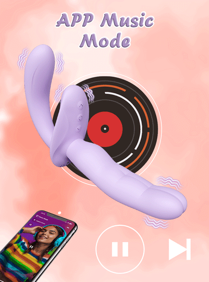 APP-Controlled 2-in-1 Wearable Dildo for G-Spot & Clit