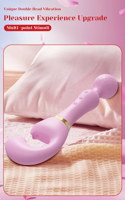 3-in-1 Wand for G-Spot Clitoral & Nipple Stimulation
