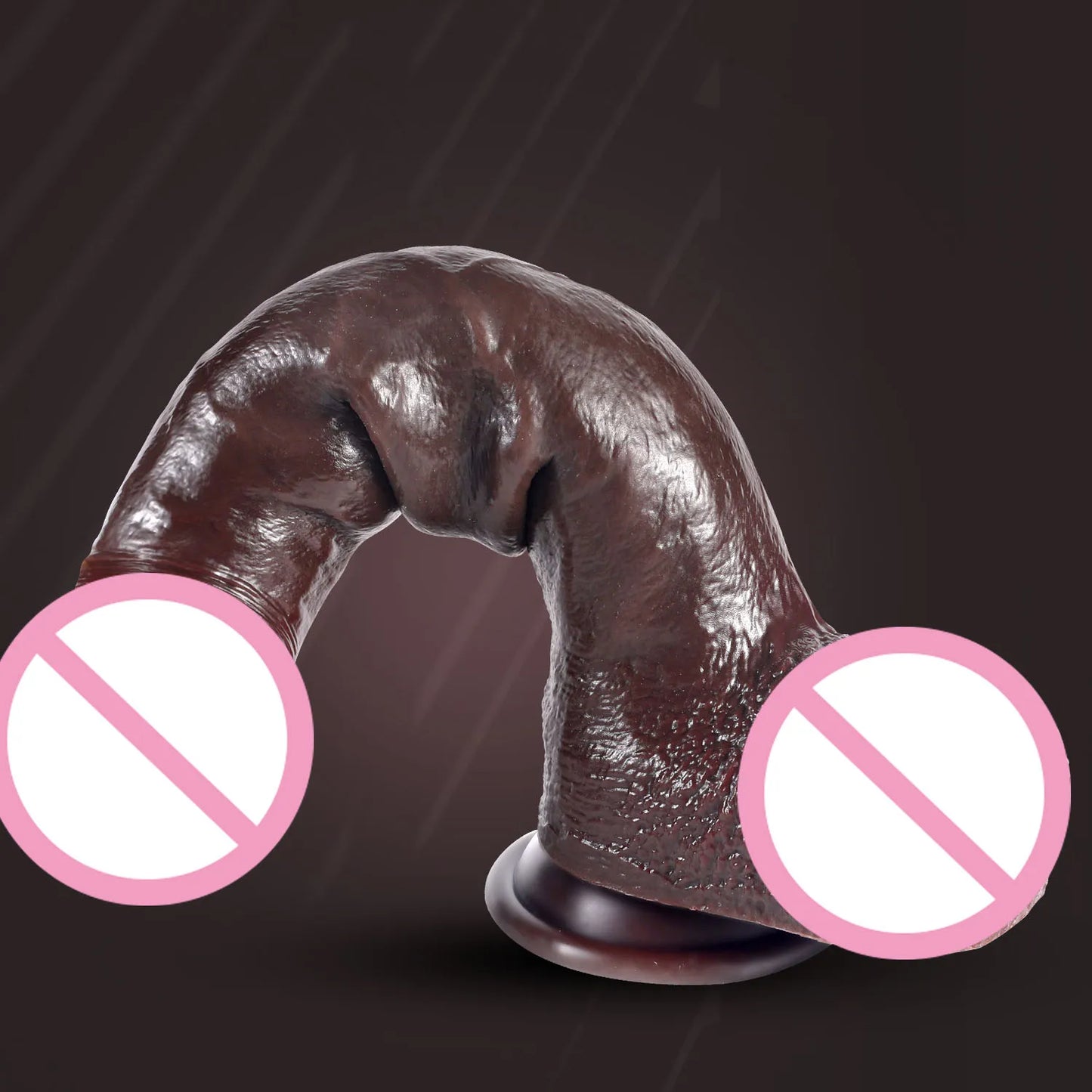 Realistic Sliding Foreskin Dildo with Testicles for Women & Strapon Play