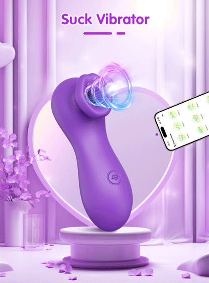 App-Controlled Clitoral Sucker with Dual Stimulation