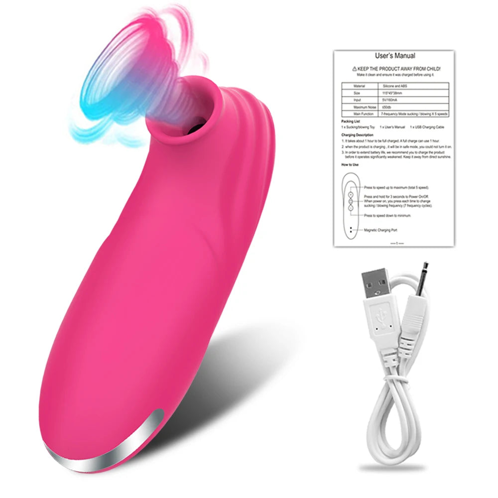 Clitoral Suction Vibrator with Nipple Stimulation