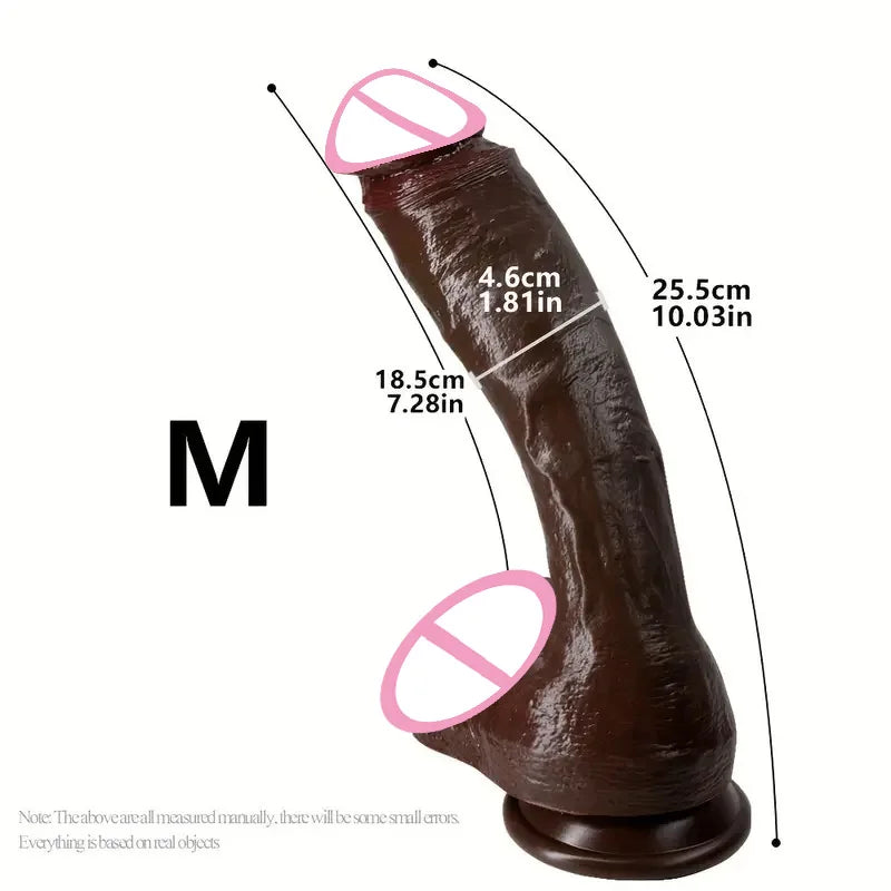 Long Realistic Huge Dildo with Butt Plug