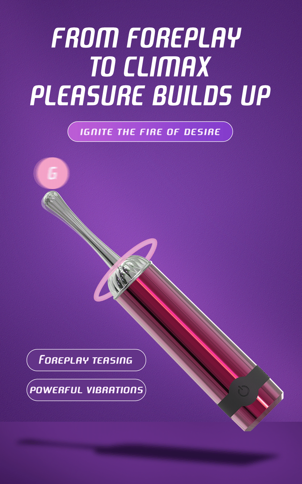 Powerful Mini Clitoral Vaginal Nipple Vibrator for Women