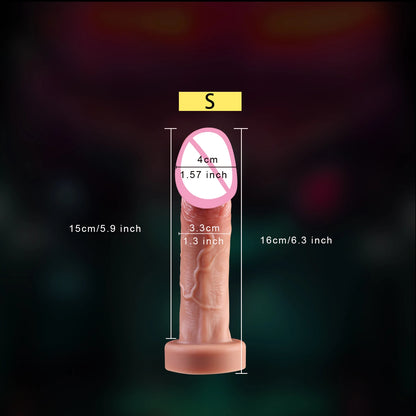 Skin-Feel Realistic Dildo with Suction Cup
