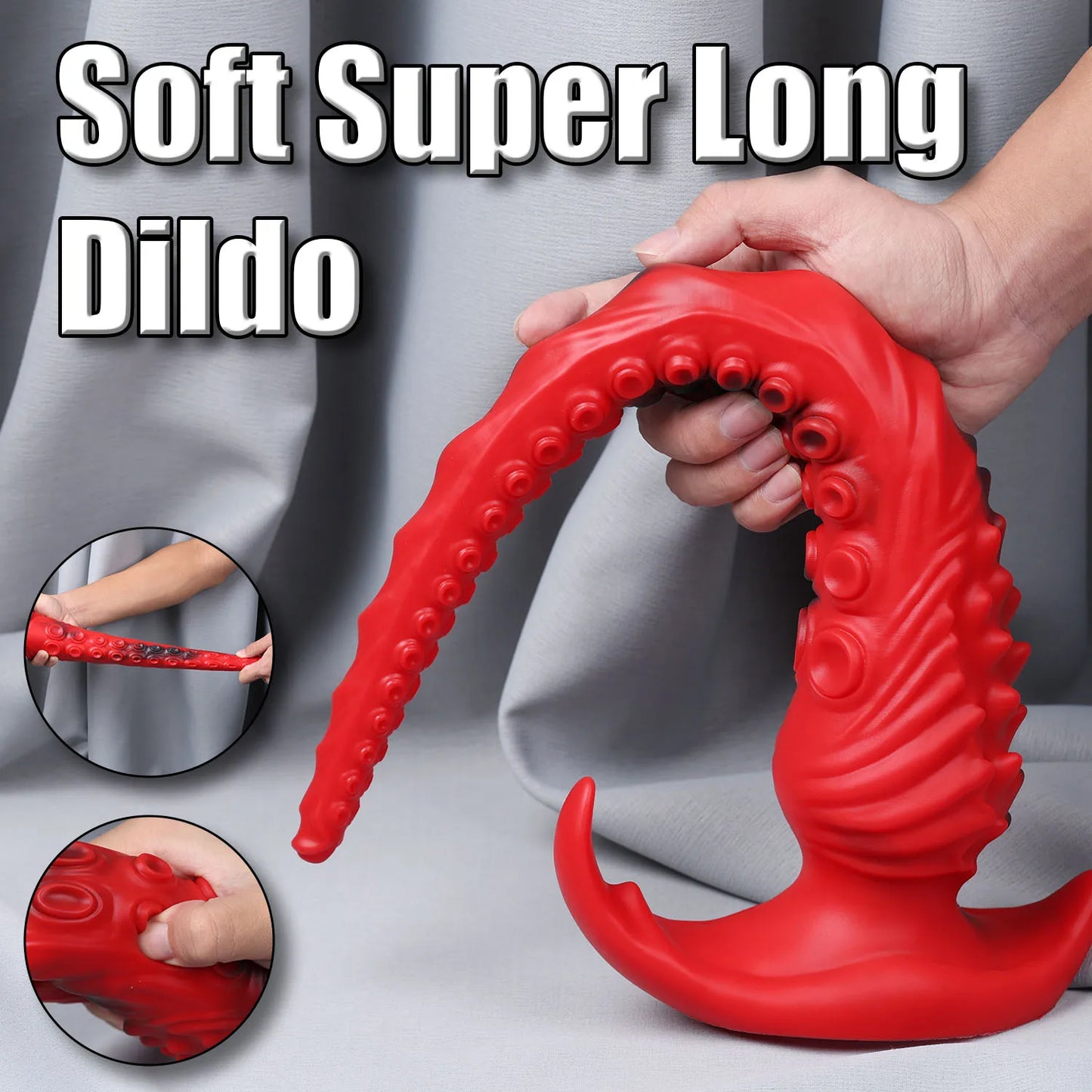Long Tentacle Dildo Butt Plug - Monster Octopus for Anal & Vaginal Stimulation