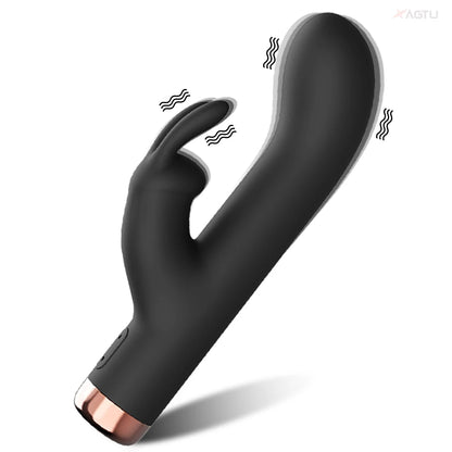3-in-1 Dildo Rabbit Vibrator G-Spot & Clitoral Anal Stimulator