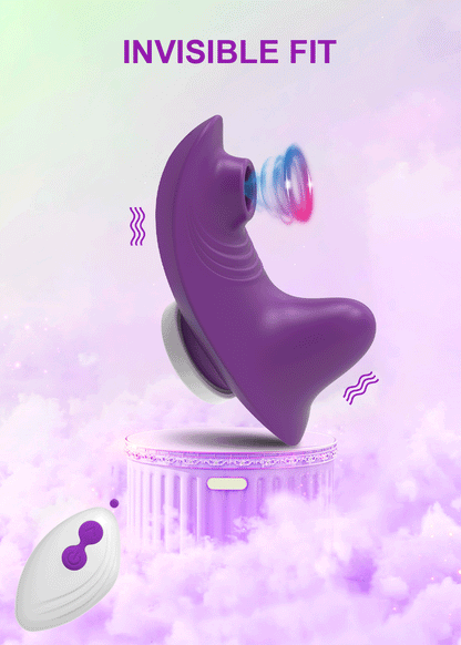 Remote Control Clit Sucker Panty with Magnetic Seal