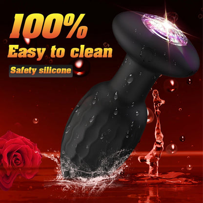 APP Control LED Vibrating Butt Plug