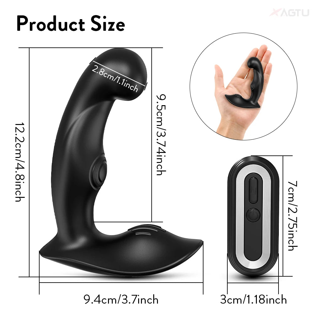 Remote Control Vibrating Butt Plug for Women & Prostate Massager