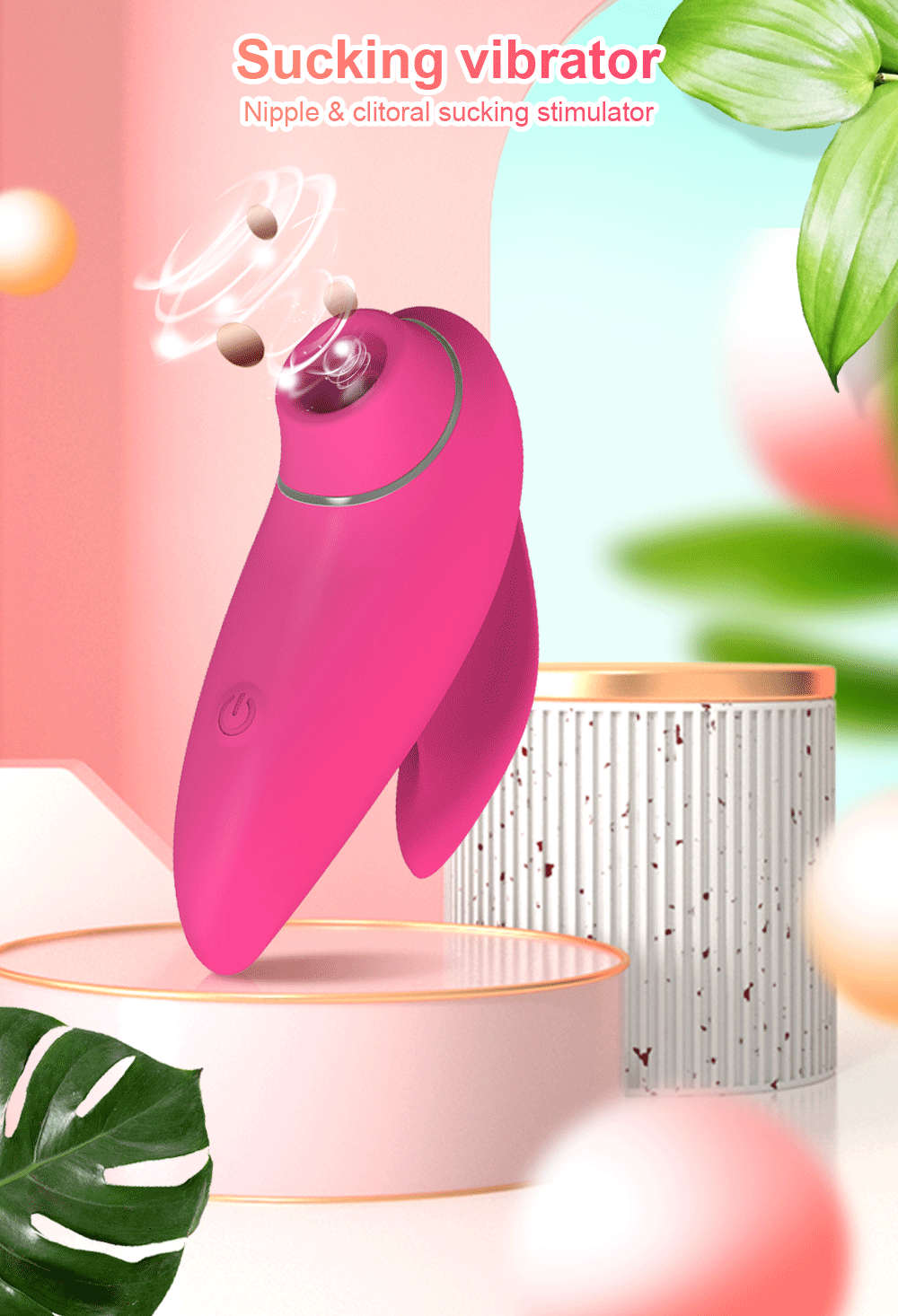 Clitoral Suction Oral Nipple Vibrator Sex Toy for Women
