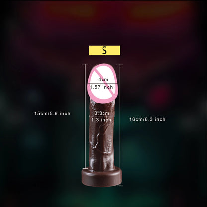 Skin-Feel Realistic Dildo with Suction Cup