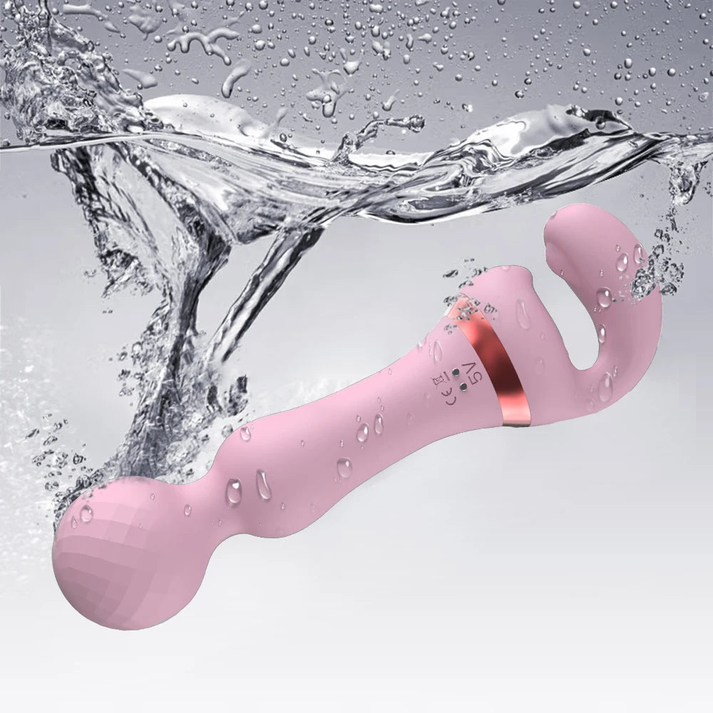 Rechargeable 2-in-1 Magic Wand G-Spot & Clitoral Stimulation