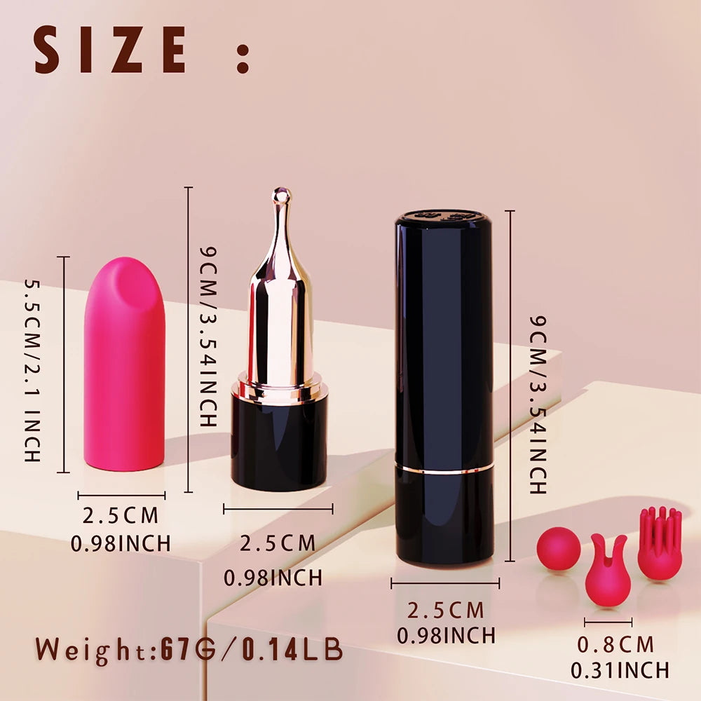 Lipstick Mini Bullet Vibrator for Clit and Nipple Stimulation
