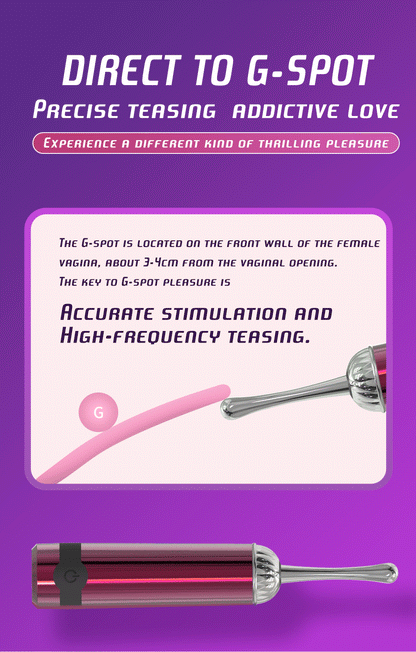 Powerful Mini Clitoral Vaginal Nipple Vibrator for Women